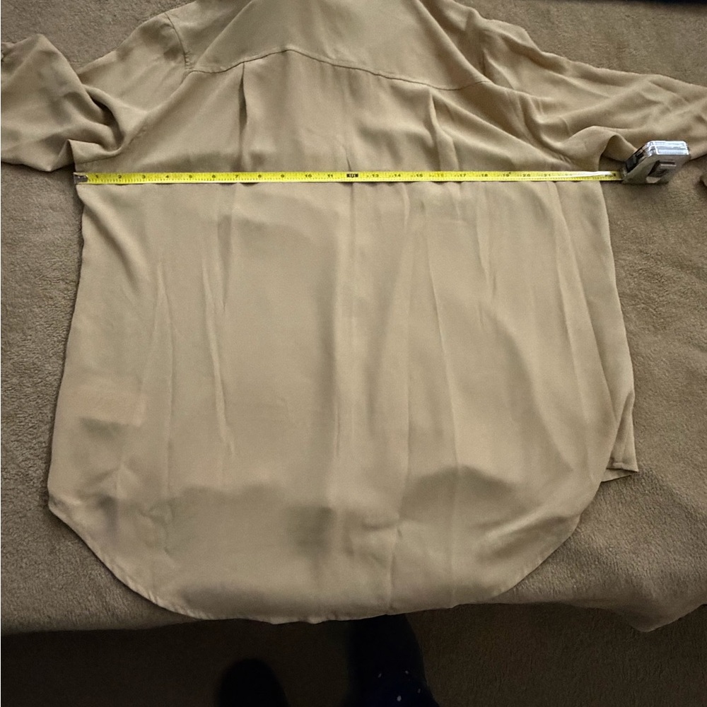 MICHAEL Michael Kors Beige Blouse with Gold Accents - Picture 2 of 3